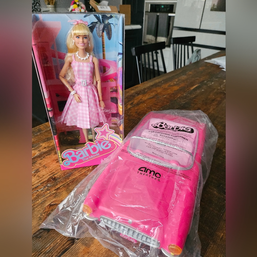 Barbie the movie AMC popcorn set